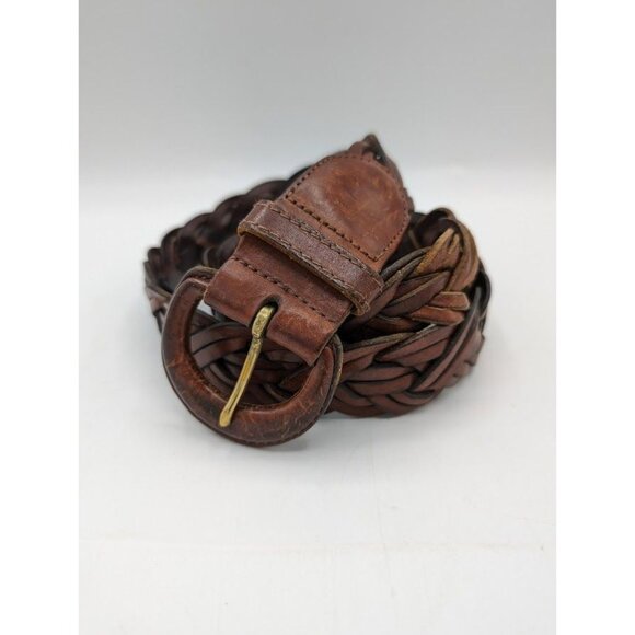 Coach Accessories - COACH Belt Men's Medium 34  Braided Leather Made In Turkey #8520 Brass Buckle